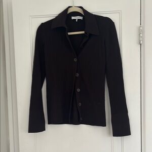 Frame Brown button up top